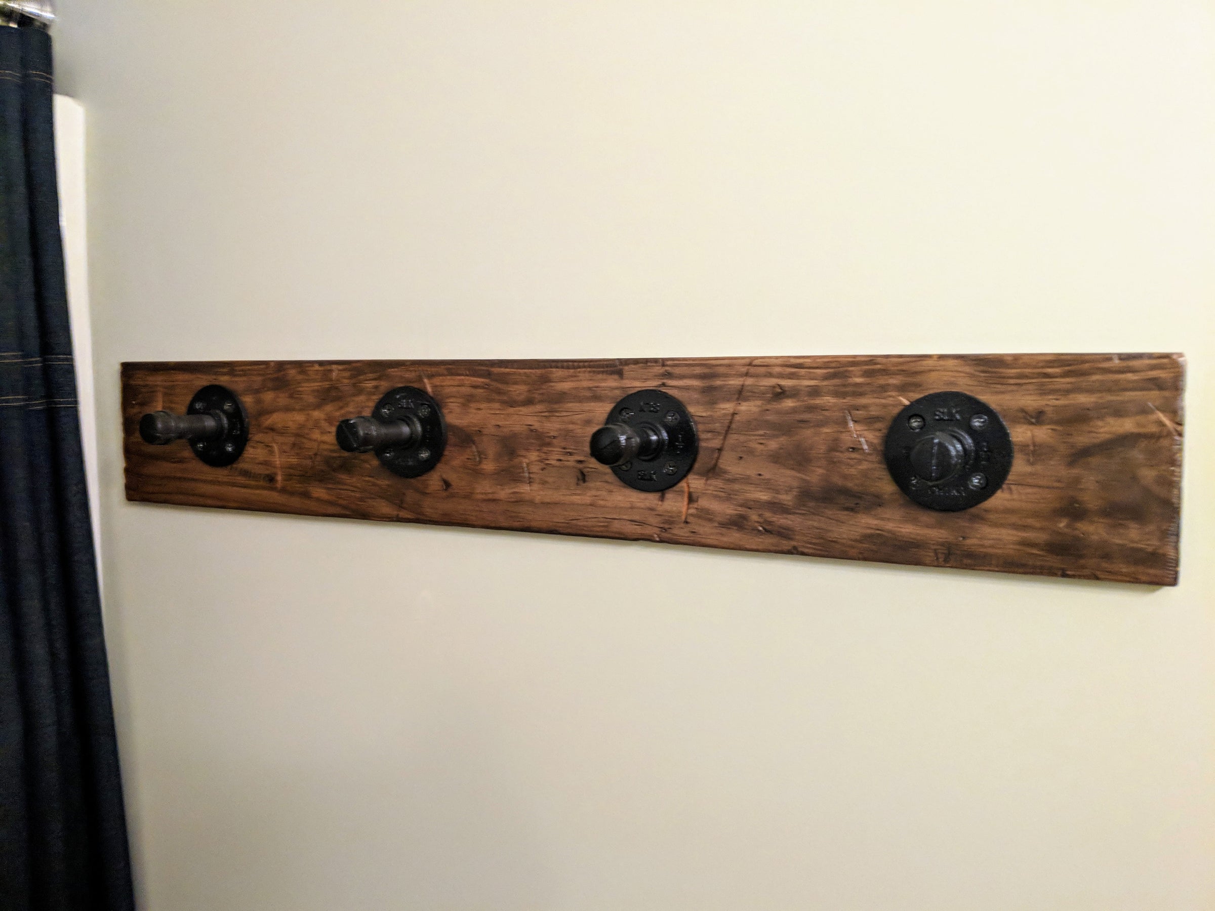 Industrial Pipe Farmhouse Rustic Towel Robe or Hat Hook